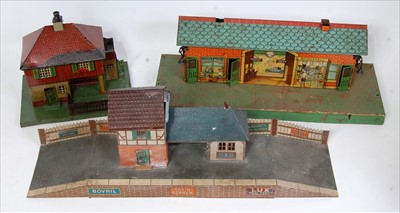 Lot 444 - Three trays containing accessories:- two large...