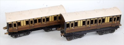 Lot 466 - Two Bing short bogie coaches, GWR 1st/3rd...