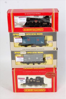 Lot 709 - A Hornby Railways R2065 LMS black 0-4-0 'Pug'...