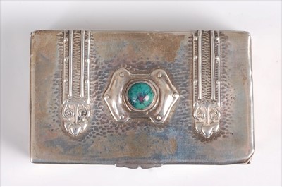Lot 110 - An Arts & Crafts silver snuff-box in the form...