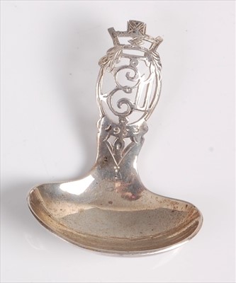 Lot 114 - A 1950s silver Coronation commemorative caddy...