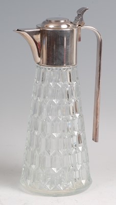 Lot 93 - A 1930s Continental silver and clear moulded...