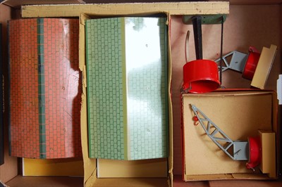 Lot 568 - Hornby post-war layout accessories:- 2 x...