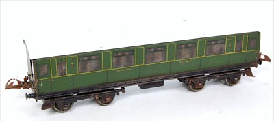 Lot 587 - 1937-41 Hornby no. 2 corridor coach, Southern...
