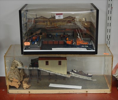 Lot 42 - A scale model of a 44ft self-righting steel...