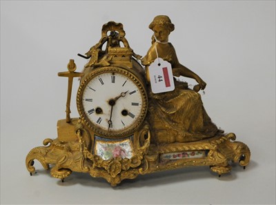 Lot 44 - A late 19th century continental gilt metal and...