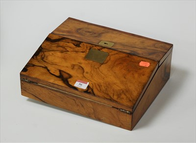 Lot 56 - A Victorian highly polished olivewood(?)...