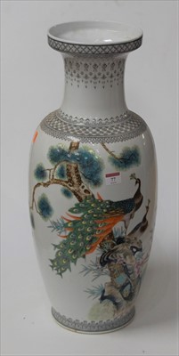 Lot 77 - A modern Chinese porcelain floor vase,...