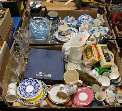 Lot 93 - Two boxes to include mixed ceramics and...