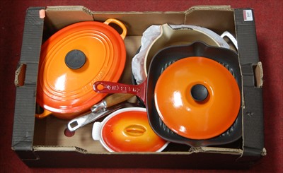 Lot 169 - Le Creuset ware to include a casserole dish,...
