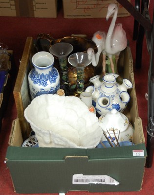 Lot 172 - A mixed lot to include Victorian copper lustre...