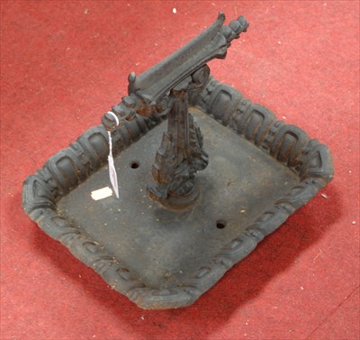 Lot 176 - A Victorian cast iron bootscrape