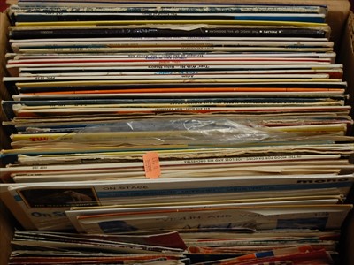 Lot 498 - A box of assorted LPs and 7" singles, to...