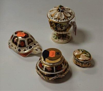 Lot 188 - Royal Crown Derby porcelain table cigarette...