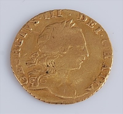 Lot 172 - Great Britain, 1762 gold quarter guinea