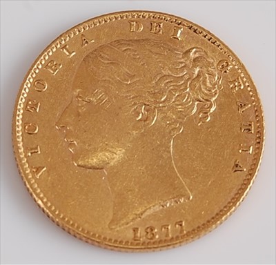 Lot 192 - Great Britain, 1877 gold full sovereign