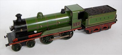 Lot 599 - Marklin green 20v electric 4-4-0 LNER no. 294...