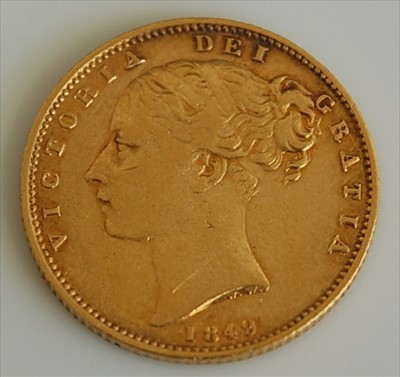Lot 242 - Great Britain, 1849 gold full sovereign
