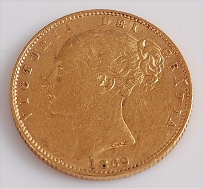 Lot 275 - Great Britain, 1869, gold full sovereign
