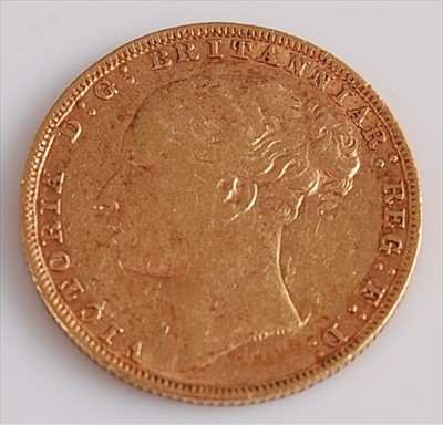 Lot 295 - Great Britain, 1880 gold full sovereign