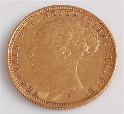 Lot 303 - Great Britain, 1884 gold full sovereign