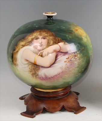 Lot 19 - A circa 1900 ceramic vase by Royal Bonn,...