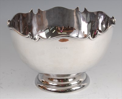 Lot 120 - An early 20th century silver circular footed...