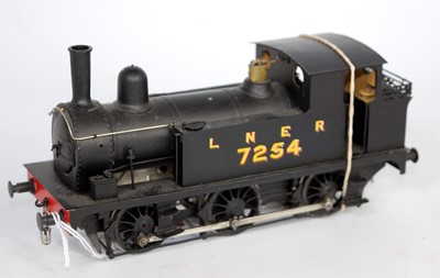 Lot 323 - A kit built 0-6-0 tank engine scale wheels...