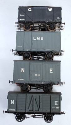 Lot 314 - Four kit built box vans, 12 ton GW Mogo, 12...