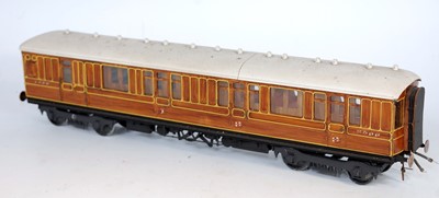 Lot 311 - A finely detailed teak LNER ex NER corridor...