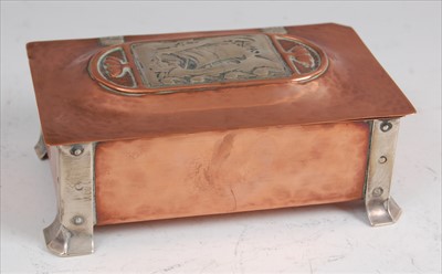 Lot 173 - An Arts & Crafts Newlyn School style copper...