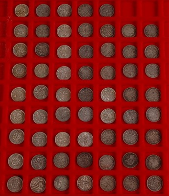 Lot 125 - Great Britain, a collection of threepence coins