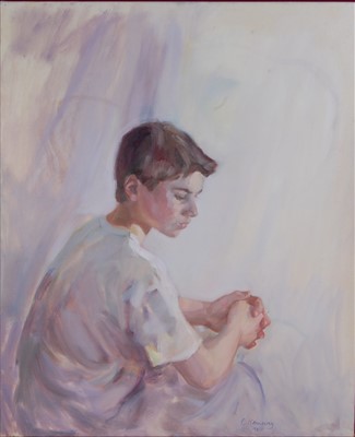 Lot 237 - Emma Kennaway - Alex, portrait study of a...