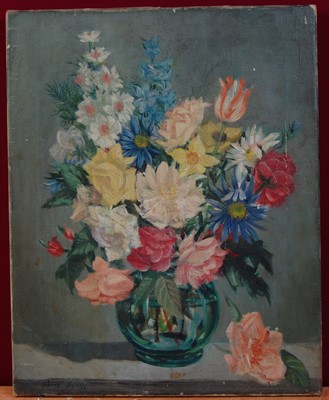 Lot 1053 - Sidney Smith (1912-1982) - Still life Flowers...