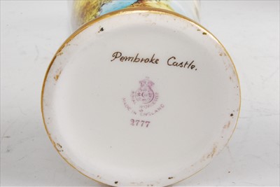 Lot 1064 - A Royal Worcester porcelain vase, shape...