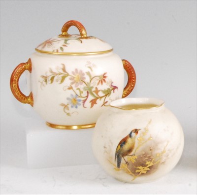Lot 1093 - A Royal Worcester blushware jug, shape No.1507,...