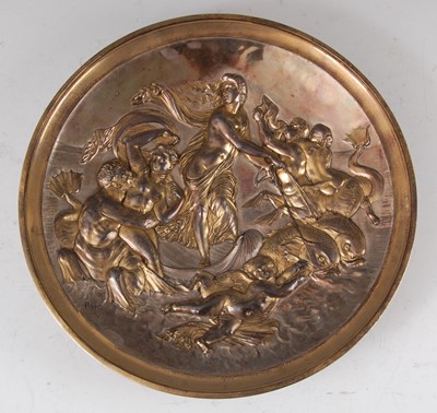 Lot 1310 - A large circa 1900 French electroplated...