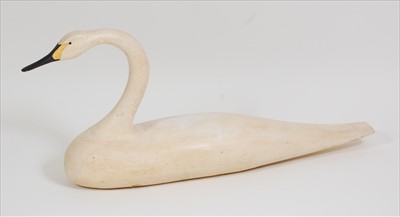 Lot 202 - Michael Lythgoe (b.1950) - Swan, white-washed...