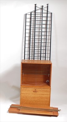 Lot 400 - A 1970s teak Ladderax modular wall unit,...