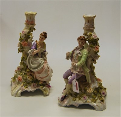 Lot 16 - AMENDMENT: GERMAN NOT MEISSEN DRESDEN. A pair...