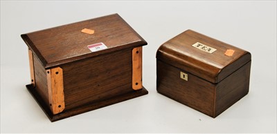 Lot 30 - An early 20th century teak and copper bound...