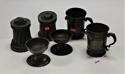 Lot 31 - A pair of Victorian pewter ice cream moulds, h....