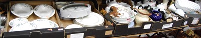 Lot 56 - Five boxes of miscellaneous china, to include...