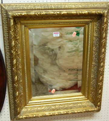 Lot 1132 - A contemporary floral gilt decorated bevelled...