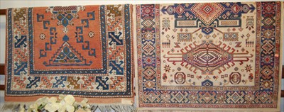 Lot 1149 - A Persian style woollen Chiraz rug, with label...
