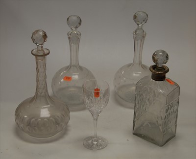 Lot 86 - A set of six Royal Doulton fine crystal wine...