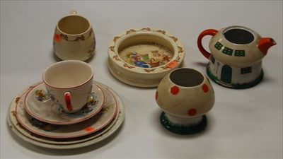 Lot 90 - A Royal Doulton Bunnykins baby's plate...