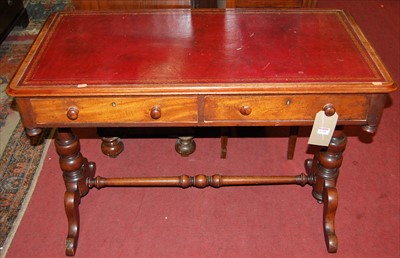 Lot 1168 - A mid-Victorian mahogany round cornered and...