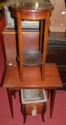 Lot 1176 - Occasional furniture, to include; an Edwardian...
