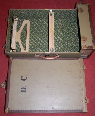 Lot 1179 - An early 20th century painted, metal bound,...